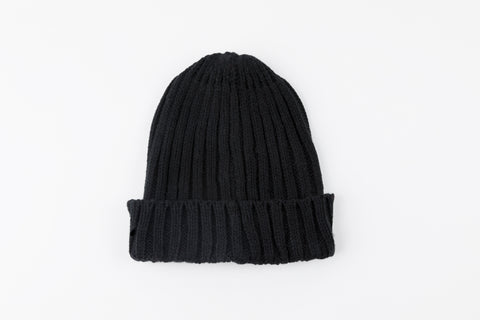Black Acrylic Ribbed City Hat - Vice Versa Hats