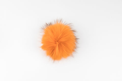 Orange Raccoon Poof - Vice Versa Hats