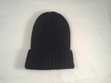 Black Acrylic Wool Blend Ribbed - Vice Versa Hats